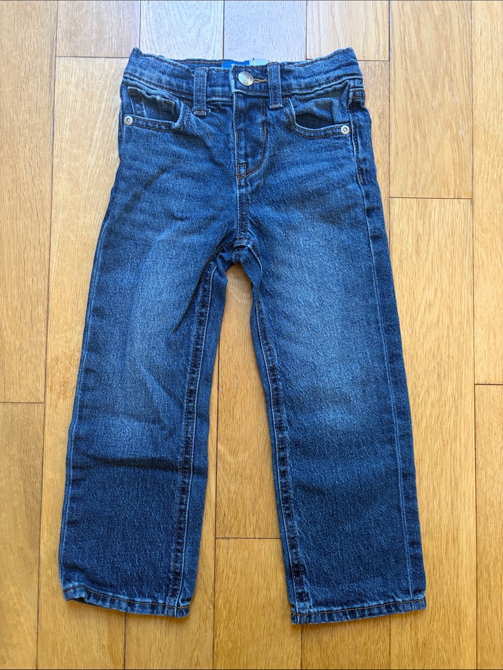 Old Navy Classic Navy Blue Kids' Denim Jeans with Adjustable Waist